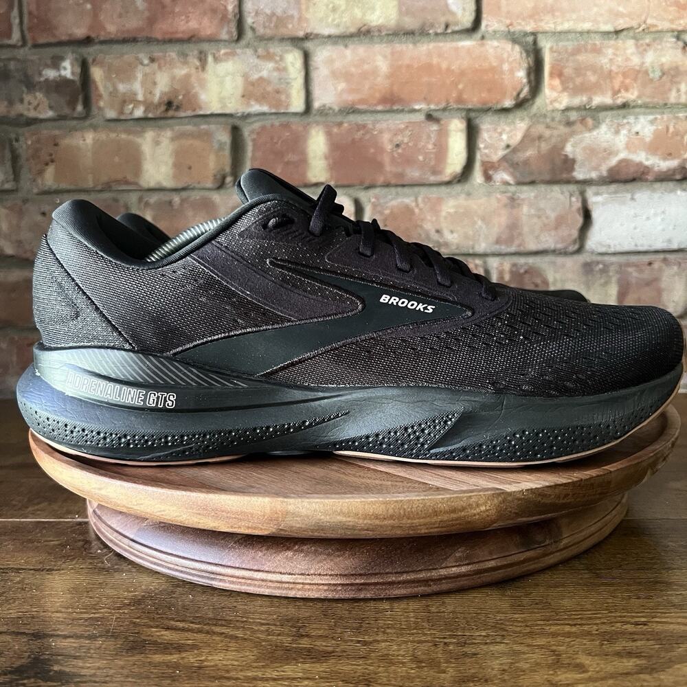 Brooks Adrenaline GTS 24 Supportive Black Mens 12.5 Nitro Cushion Running Shoes - Picture 9 of 16